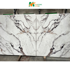 Nhà Máy Trung Quốc trực tiếp đá nhân tạo tấm Vàng calacatta đá cẩm thạch sứ thạch anh đá nhà bếp Countertop - Product Image 2