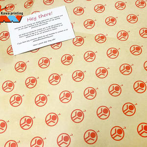 Wholesale of 80g Yellow Kraft Paper with Kraft Paper for DIY Series, Roll-Packed - Christmas Gift Wrapping Paper - Product Image 1