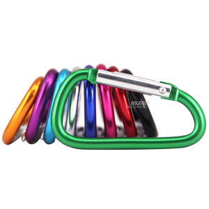 Barato OEM/ODM 7 D 62mm * 37mm en forma de resorte de aleación de aluminio anillo de Metal ganchos a presión mosquetón - Product Image 1