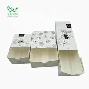 wholesale custom printed folding bakery donut doughnut kraft paper box with sleeve recyclable material