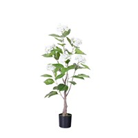 Arbre d'hortensia en plastique, plante artificielle en pot, pour la décoration intérieure, le bureau, le jardin, décoration de la maison, plantes artificielles, faux arbre