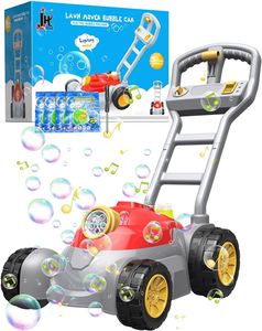 Cortadora de Césped de Juguete Roja Mejorada con Máquina de Burbujas para Niños - Product Image 1