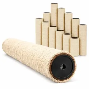 Poste de sisal de repuesto para árbol rascador DIY, poste rascador de sisal natural para torres rascadoras personalizadas y árboles rascadores de suelo a techo, duradero para gatos. - Product Image 1