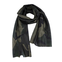 Écharpe Shemagh pour homme en polyester coupe-vent avec grand motif camouflage désertique et forestier, idéale pour l'hiver