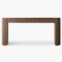 Table Console Vintage de luxe en bois naturel massif élégant décor à la maison Table de couloir de Style Antique meubles rustiques de haute qualité