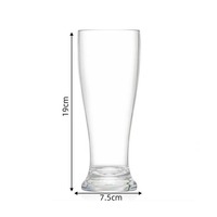 Grande capacité de bière pression tasse épaissie résistant aux hautes températures PC en plastique Transparent ménage vin tasse à boire