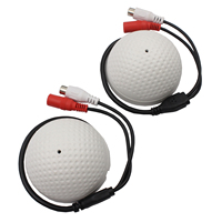 Microphone espion réglable à large plage de sensibilité pour caméra CCTV DVR, 1 pièce