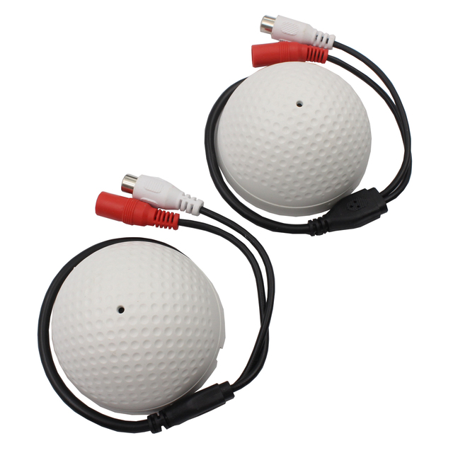 1pcs Adjustable Sensitivity Wide Range Spy Covert Microphone for CCTV Camera DVR