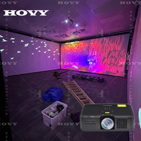Nouveau projecteur de sol interactif extérieur 2025, jeu holographique 3D, mur en métal, fibre de verre, occasion de jardin, HDMI, portable, léger