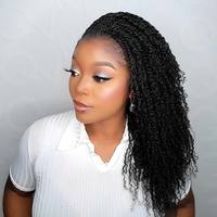 Cheveux humains brésiliens QVR couleur sel et poivre, afro crépus en vrac pour tresses et dreadlocks