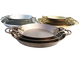 Hotel restaurante equipo al aire libre de acero inoxidable de tamaño completo de no palo <span class=keywords><strong>Paella</strong></span> para cocinar - Product Image 3