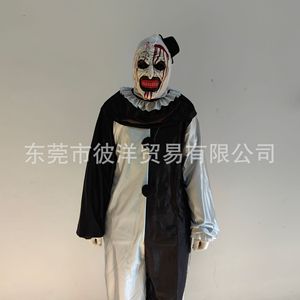 Conjunto de disfraz de payaso de Halloween con máscara y gorro de Papá Noel para cosplay y accesorios teatrales - Product Image 2