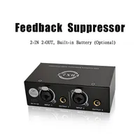 Suppresseur de rétroaction anti-hurlement à deux canaux pour microphone, éliminateur de rétroaction pour système audio de karaoké à domicile