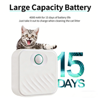 Désodorisant intelligent pour animaux de compagnie, sans fil, rechargeable, mural, avec capteur infrarouge automatique, purificateur d'air pour l'élimination des odeurs de la litière des chats
