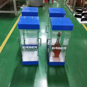 Custom Logo Verlicht Led Afsluitbare Fleskooi Verlichte Flessen Kooien Vergrendeling Doos Tafel Vip Glorifier Dienblad Presentator - Product Image 3