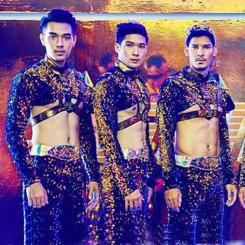 Nightclub Bar Symphony Sequins Suit - Men's Dance Club Outfit