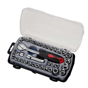 Socket Set 40 Piece 1/2 In Drive Hex Automotive Repair <b>Tool</b> Kit With T Handle For <b>Mechanical</b> And Auto Repair - Product Image 5