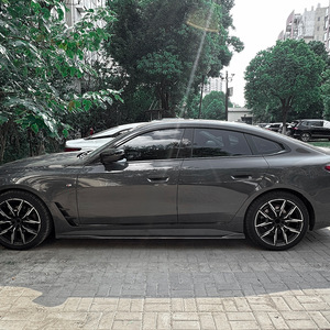 Bmw 4 Series G26 M Sport Side Skirts Piano Black Carbon Fiber Texture Abs Material For 2020+ Cars - Product Image 3