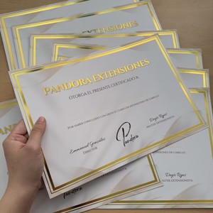 Custom Gold Foil Stamping A4 Certificate Paper Certificate with Gold Border for Training Course & Course Completion - Product Image 5
