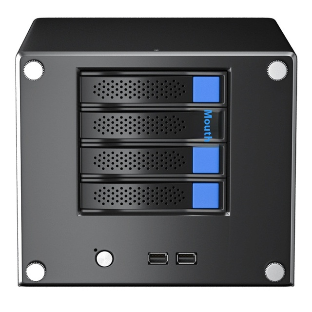 GODSPM LY-NASH 2025 4-Bay NAS Storage Server 32TB RAID 5/6 USB SSD 4K Video Backup AES Encryption B2B Cloud Solution Stock