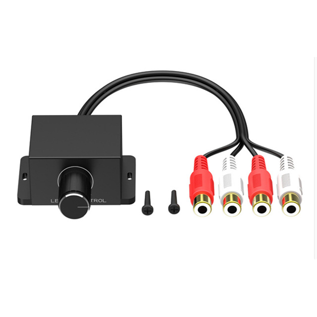 Car Audio PVC RCA Cable Amplifier Bass Level Remote Volume Control Knob