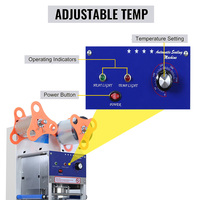 Machine à Sceller les Gobelets Automatique Semi-Automatique de Haute Qualité pour Boba et Jus, Tailles Mini et Petites : 98mm, 95mm, 90mm, 75mm, 60mm