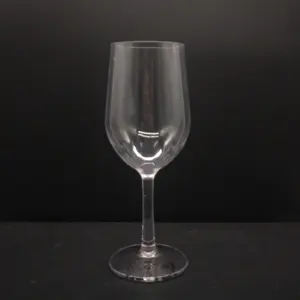 Großhandel 13oz Maschinen gefertigte unzerbrechliche Tritan Clear Weingläser Becher lange Gläser Stem Plastic Glass ware Cup