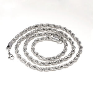 Nuova Collana alla Moda Madonna in Argento Sterling S925 con Catena a Corda e Moissanite, Certificata Placcata Oro/Argento/Oro Rosa, Stile Hip Hop - Product Image 2