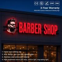 Enseigne lumineuse LED 3D personnalisée pour devanture de magasin, lettres en relief éclairées, signalétique extérieure, enseigne LED personnalisée pour entreprise