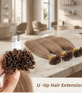 ต่อผมแบบ U-Tip คุณภาพพรีเมียม ผมแท้สลาฟแบบเวอร์จิ้น  ติดกาวเคราติน  แบบไร้รอยต่อ  ผสมผสานอย่างเป็นธรรมชาติ  ระดับมืออาชีพ  แบบสองชั้น - Product Image 4