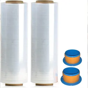 Airport Luggage Wrapping Stretch Film Roll Packaging Automatic Stretch Film Rewinder 20 Micron Stretch Film