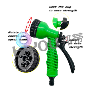 Colorful Expandable with 7 Nozzles for Watering Plants, Washing Cars & <b>Pets</b>, <b>Cleaning</b> Walls Floors - Product Image 4
