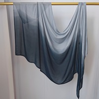 Écharpe Hijab Turque en Modal Ombré Léger à Double Couture de Haute Qualité, en Rayonne Tissée, Bicolore – Grande Vente