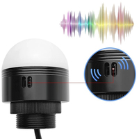 Capteur de surveillance d'état à voyant lumineux hémisphérique quadricolore HEINXS avec buzzer, série KL50, 12-24VDC, modèle KL50-GRYBA, pour l'automatisation industrielle