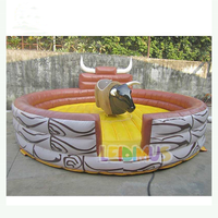 Taureau mécanique gonflable de machine d'équitation de boîte de contrôle avec le taureau gonflable de rodéo de boîte de contrôle à vendre