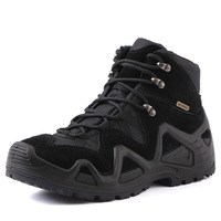 Bottes de randonnée tactiques en cuir de vache respirant pour l'extérieur avec un design durable et un soutien confortable