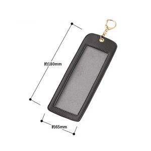 PU <b>leather</b> photo storage case <b>keychain</b> celebrity idol photo album four-grid pet photo folder - Product Image 3