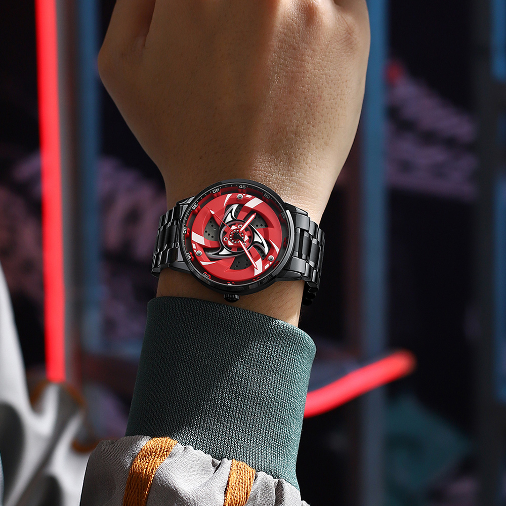uchiha sharingan spinning watch itachi