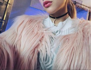 Fashion New Style Women Winter Faux Fur Jacket più spesso warmer elegante Furry Faux Plush Fur Coat <span class=keywords><strong>Cardigan</strong></span> - Product Image 6