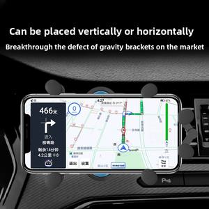 Support de <span class=keywords><strong>téléphone</strong></span> <span class=keywords><strong>portable</strong></span> de voiture de sortie d'air de soutien à six points support intérieur de <span class=keywords><strong>téléphone</strong></span> <span class=keywords><strong>portable</strong></span> de gravité - Product Image 3