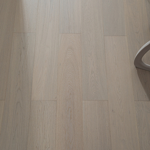 Parquet massif AS2047 FSC en chêne blanc teinté multicouche, grade AB, brossé, système clic, 15 mm, durable, à larges lames, idéal pour les hôpitaux - Product Image 2