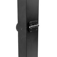 Projecteur de scène portable 40W à LED blanche 4100K en alliage d'aluminium, alimenté par batterie, contrôle DMX512, indice IP20, autonomie de 10 heures