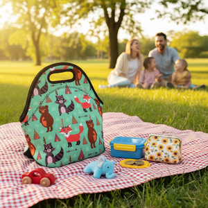 Custom Design Neoprene Insulated <strong>Lunch</strong> <strong>Bag</strong> with Zipper Closure Durable Portable <strong>for</strong> <strong>Work</strong> Picnic &amp; Outdoor Use - Product Image 1