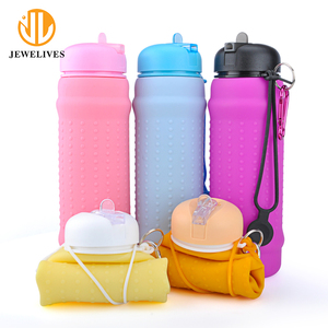 Bouteille d'eau pliable en Silicone 600ML, <span class=keywords><strong>gourde</strong></span> avec rangement, pour Sports de plein air - Product Image 1