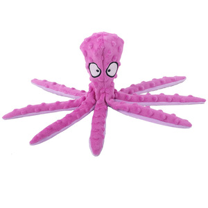 Nouveaux jouets couineurs pour chien, poulpe sans rembourrage, jouets en peluche froissée, jouets à mâcher durables et interactifs pour animaux de compagnie - Product Image 5