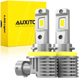 AUXITO H11 Bombilla de faro LED Haz Alto y Bajo H8 H9 H11 Bombilla de faro 6500K Blanco frío 600% Más brillante