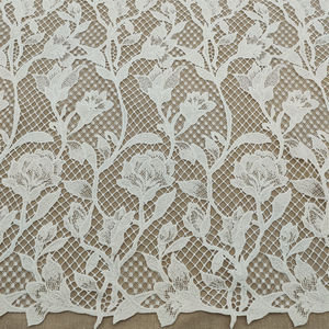 Tissu de dentelle de broderie de fil à plis floraux nouveau Style pour les robes de soirée nuptiales vêtements et sacs décorations - Product Image 1