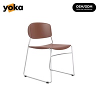 Chaise en plastique empilable moderne OEM ODM, directement de l'usine, pour salle à manger, réunion, conférence, hôtel, événement, fête
