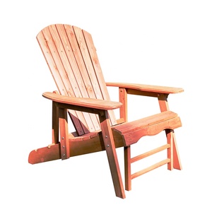 Nhà cung cấp Trung Quốc giá rẻ Patio vườn linh sam bằng gỗ adirondack ghế với pull out Ottoman - Product Image 6