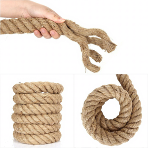 <span class=keywords><strong>Cuerda</strong></span> de yute y sisal de Manila natural, gruesa, retorcida y resistente, para manualidades, decoración náutica, columpios, juegos de tira y afloja, y exteriores. - Product Image 3